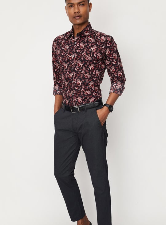 Men Paisley Printed Slim Fit Formal Shirt