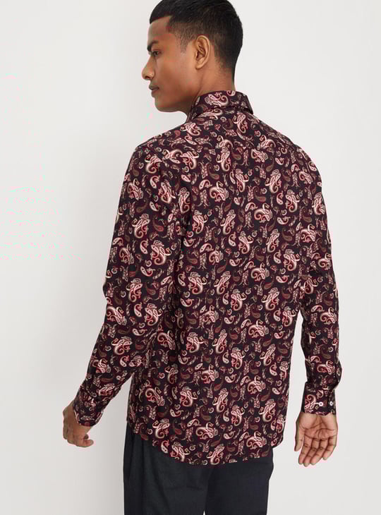 Men Paisley Printed Slim Fit Formal Shirt
