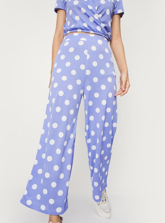 Women Floral Printed Flared Trousers