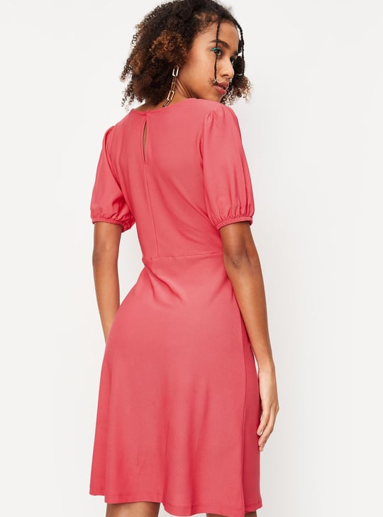 Women Cut-Out Waist A-line Dress