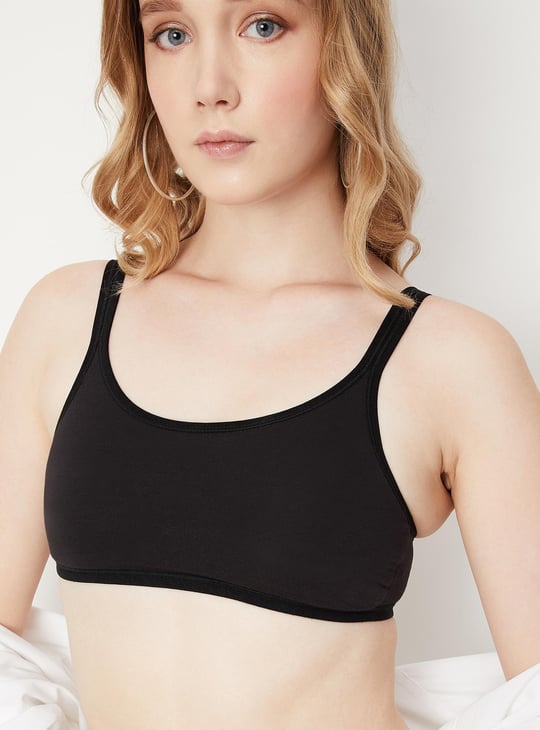 Women Solid Padded Cami Bra - Pack of 2