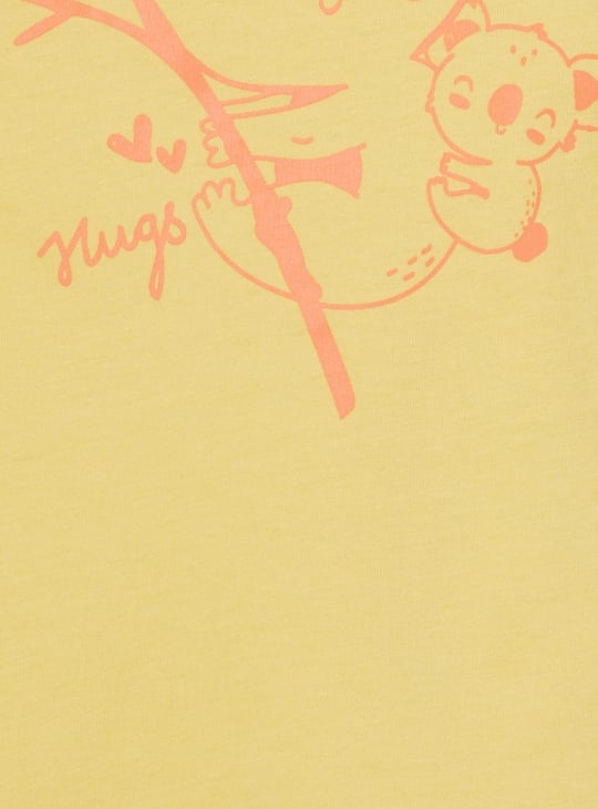 Girls Graphic Printed Half Sleeves T-shirt