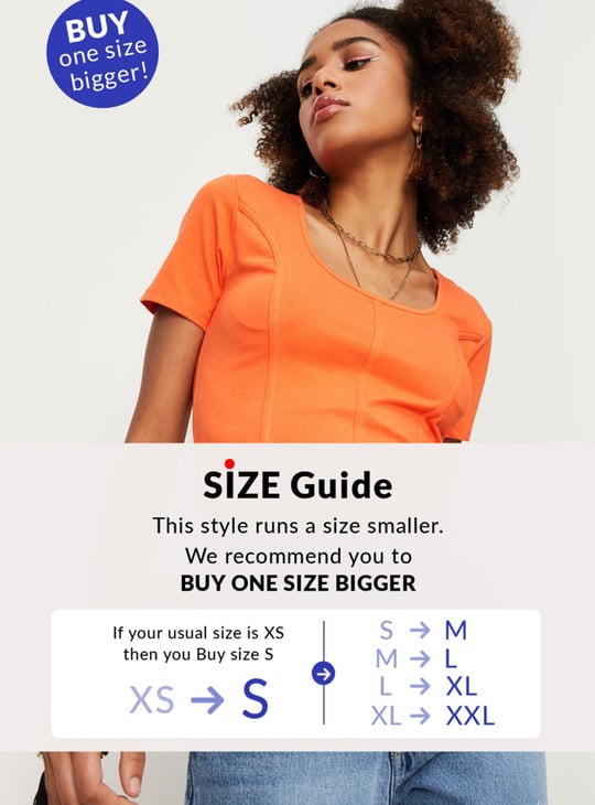 Women Textured Round Neck Corset Top