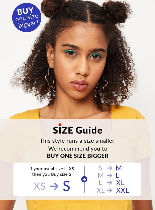 Women Solid Square Neck Gathered Crop Top