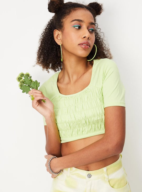 Women Ruched Knit Top