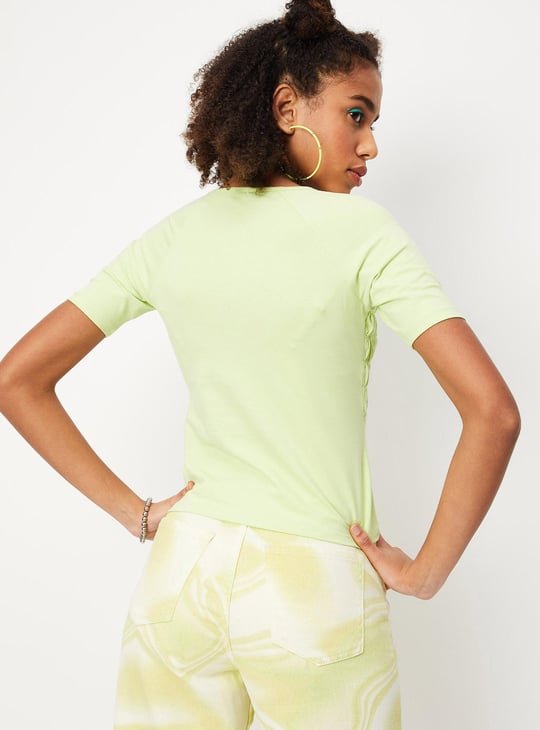 Women Ruched Knit Top