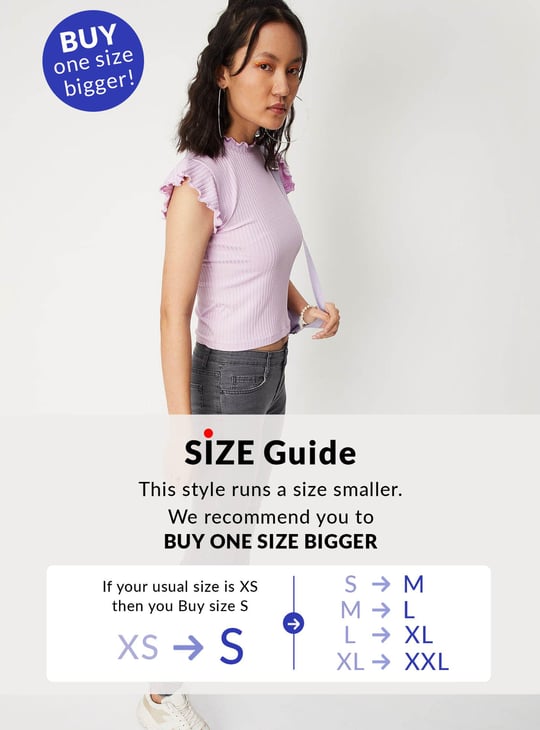 Women Ribbed High Neck Top