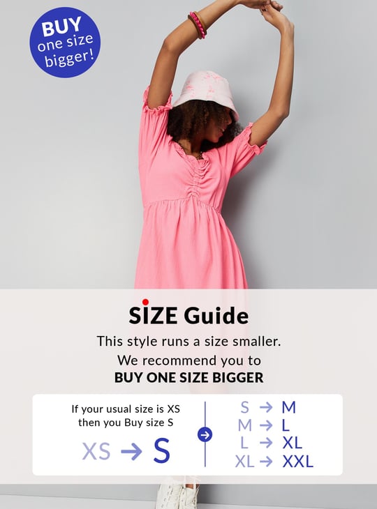 Women Ruched Knit A-line Dress