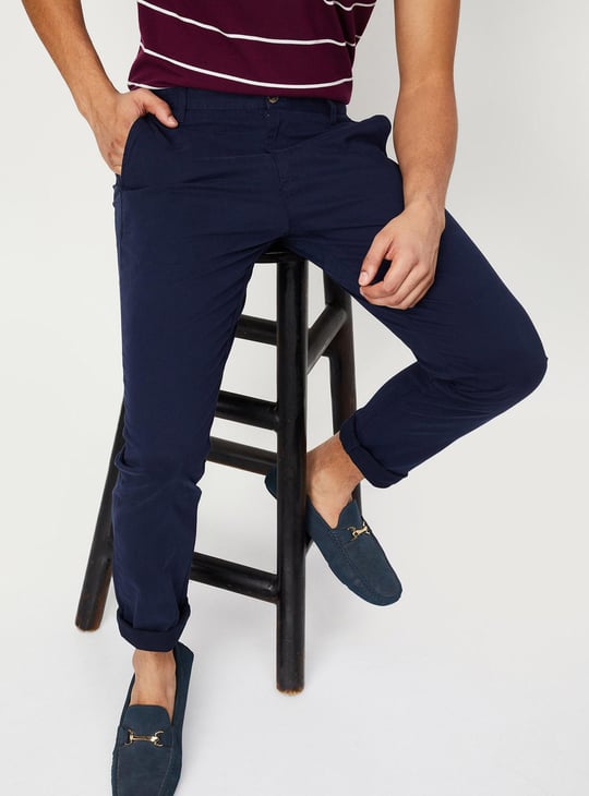 Men Slim Fit Stretch Chinos