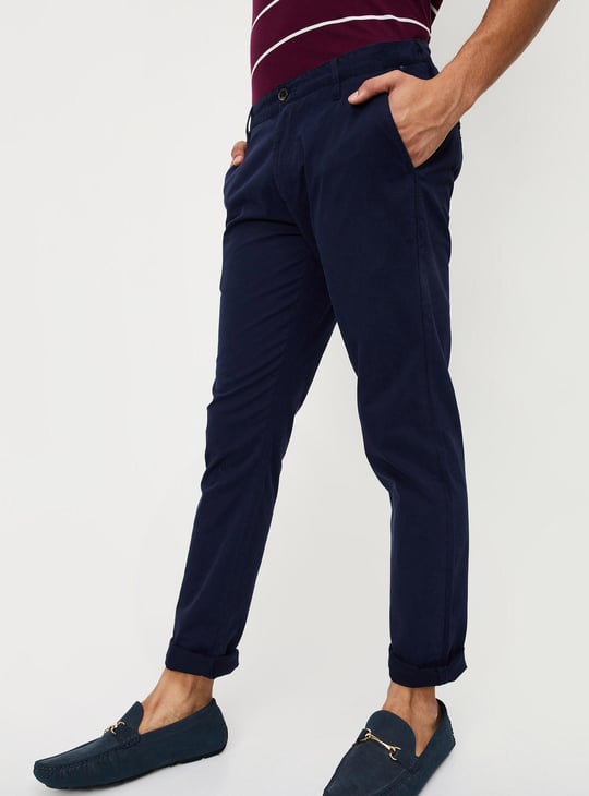 Men Slim Fit Stretch Chinos