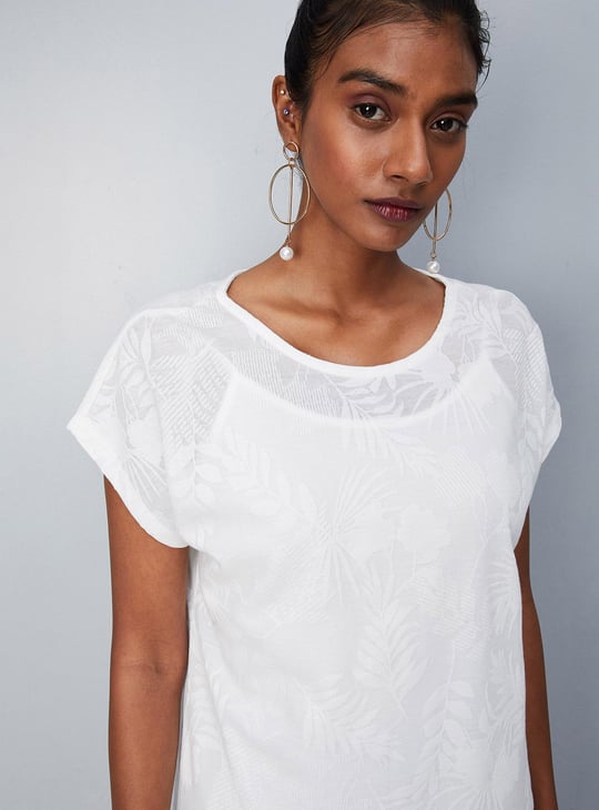 Women Jacquard Knit Top