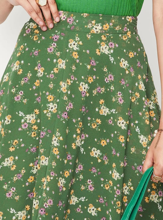 Women Floral Printed Maxi Skirt