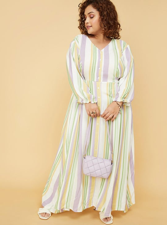 Women Striped Maxi Dress