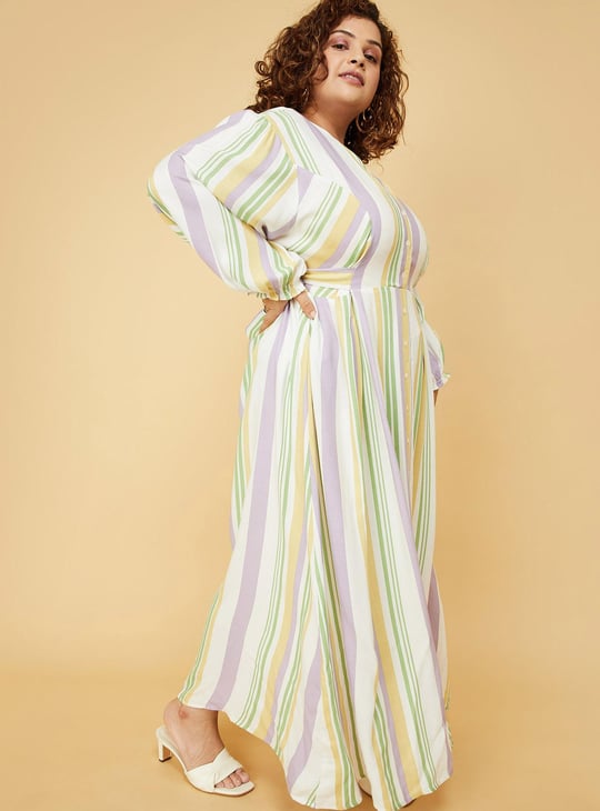Women Striped Maxi Dress