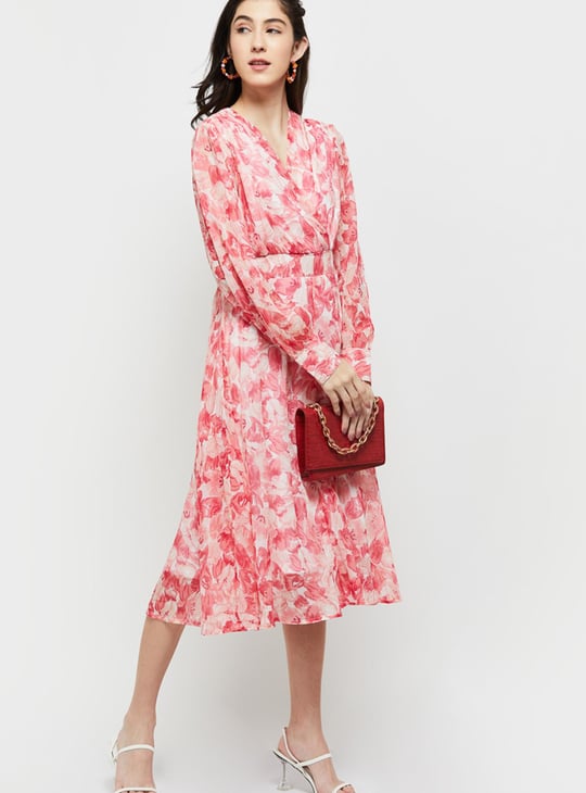 Women Floral Printed A-line Dress