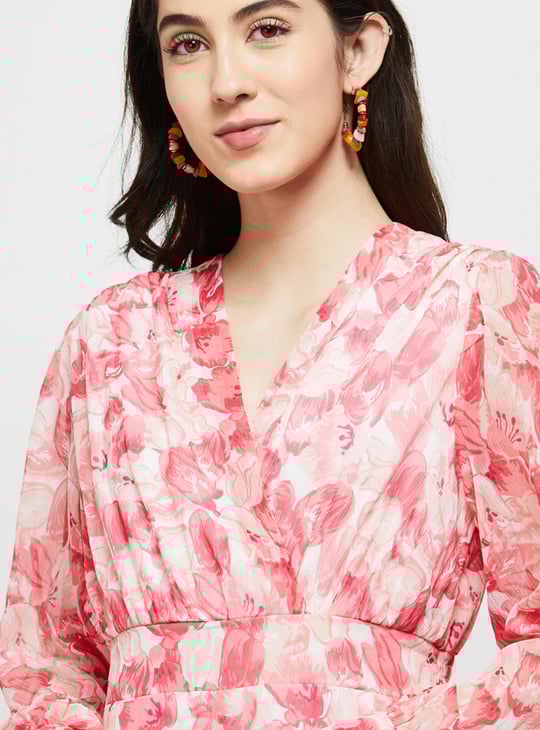 Women Floral Printed A-line Dress