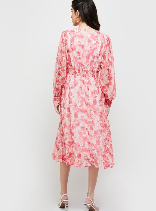 Women Floral Printed A-line Dress