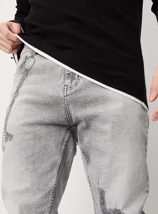 Men Solid Slim Fit Hooded T-shirt