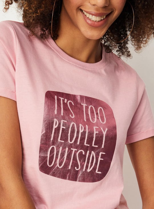 Women Graphic Crop T-shirt