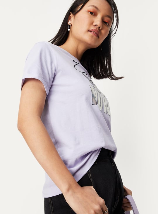 Women Slogan Printed T-shirt