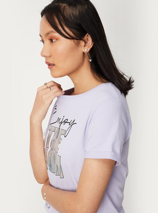 Women Slogan Printed T-shirt