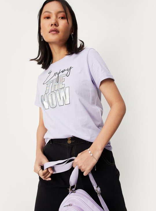 Women Slogan Printed T-shirt