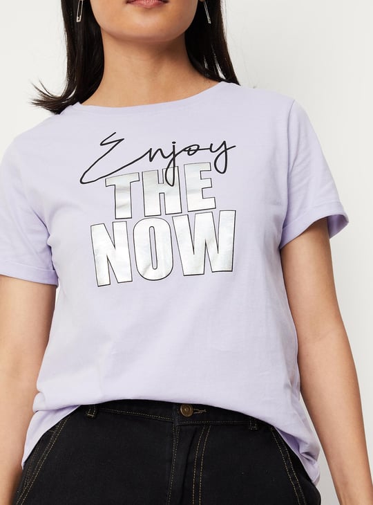 Women Slogan Printed T-shirt