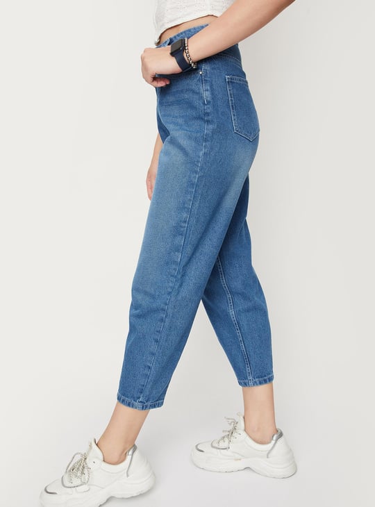 Women Mom-Fit Ankle-Length Jeans