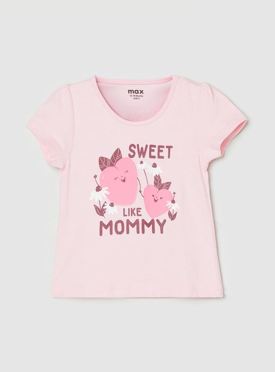 Girls Knit Graphic T-shirt