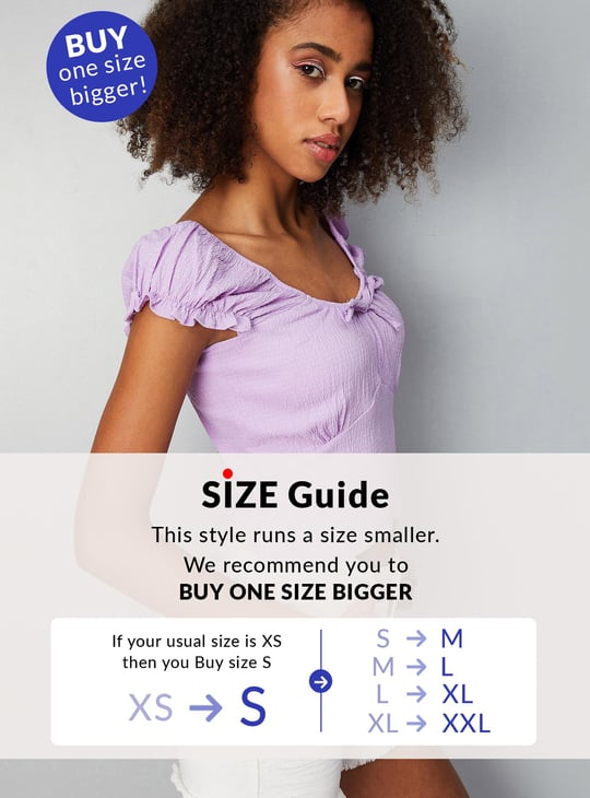 Women Textured Crop Top