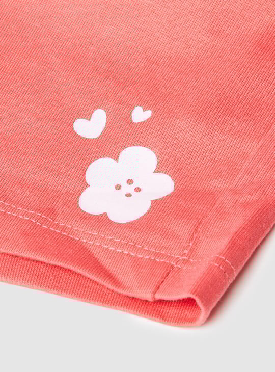 Girls Printed Shorts Set