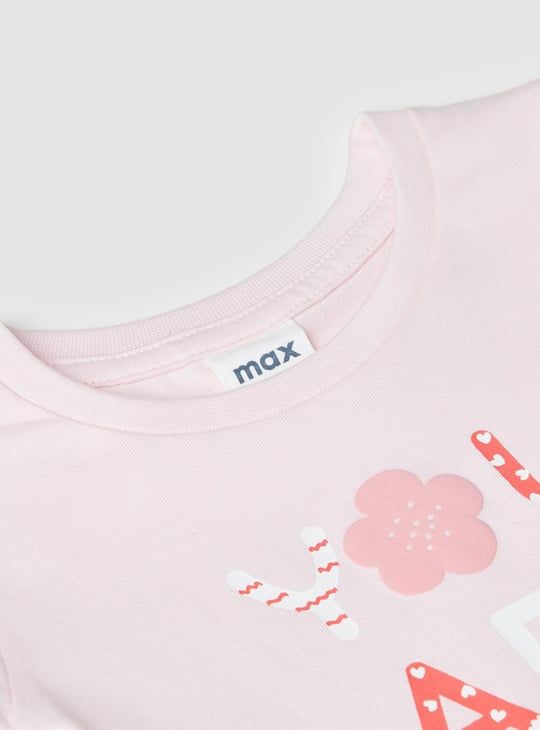 Girls Printed Shorts Set