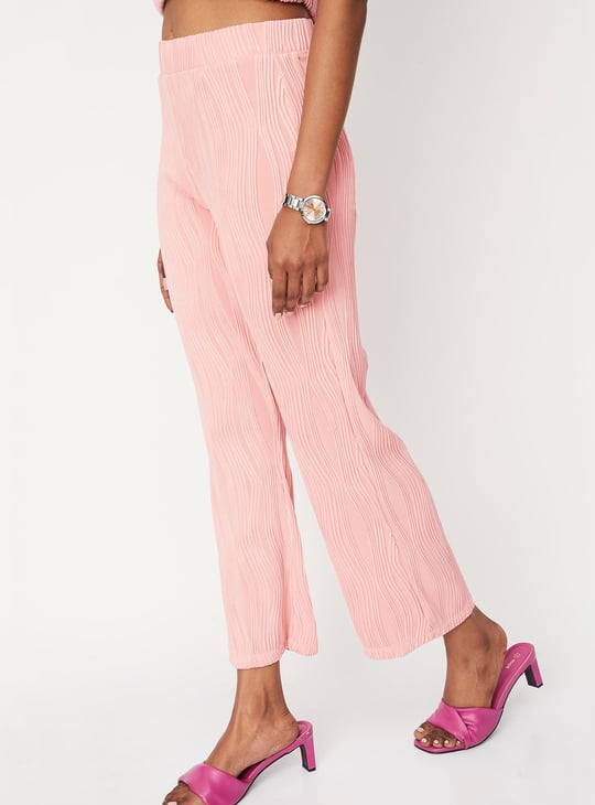Women Pintuck Wide Leg Trousers