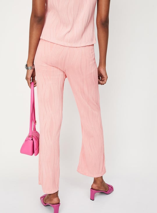 Women Pintuck Wide Leg Trousers