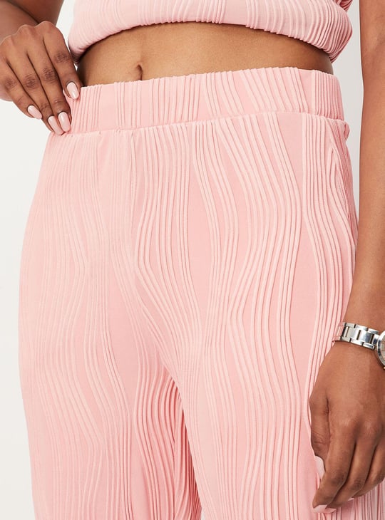 Women Pintuck Wide Leg Trousers