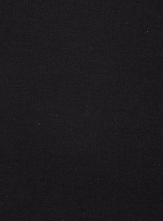 Women Solid Knit Crop Trousers