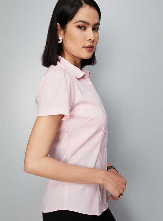 Women Solid Formal Shirt