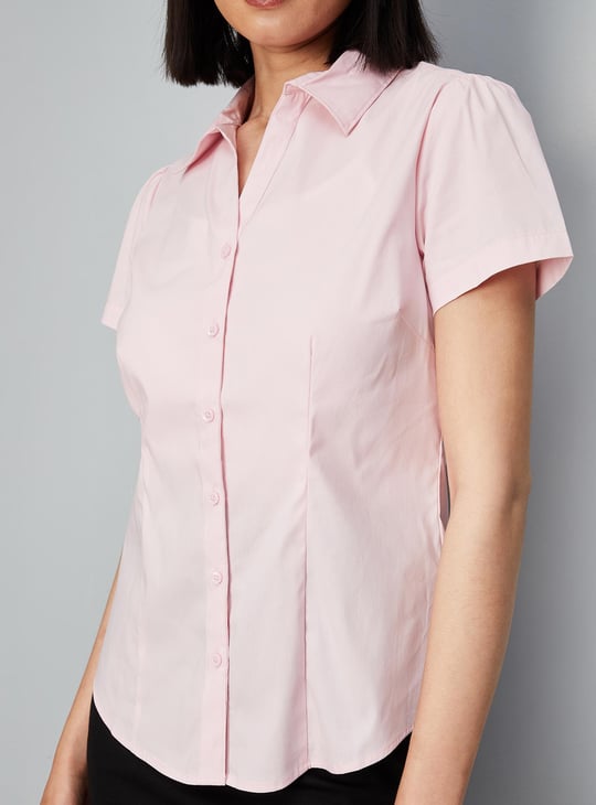 Women Solid Formal Shirt