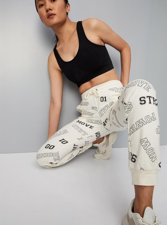 Women Typographic Printed Joggers