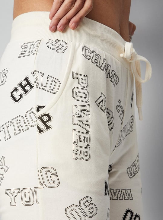 Women Typographic Printed Joggers