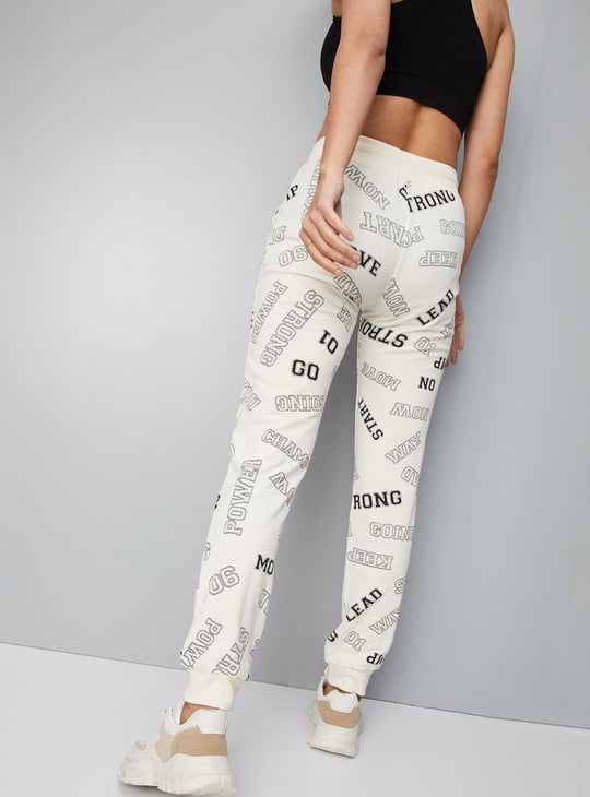 Women Typographic Printed Joggers