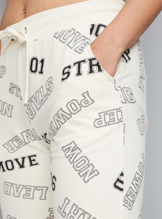 Women Typographic Printed Joggers