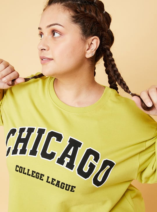 Women Typographic Printed T-shirt