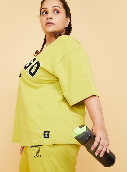 Women Typographic Printed T-shirt