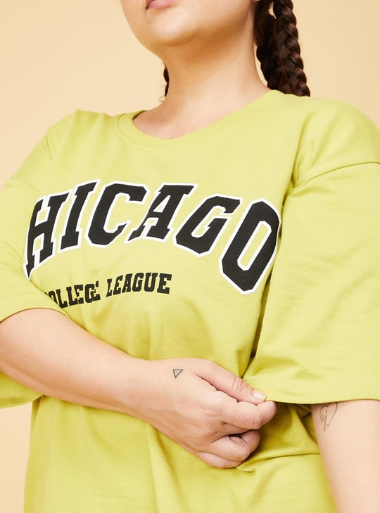 Women Typographic Printed T-shirt