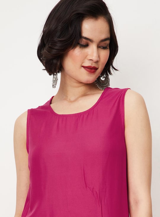 Women Printed Layered Button-Down Kurta