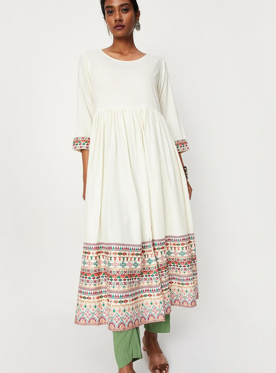 Women Printed Kurta with Jacket