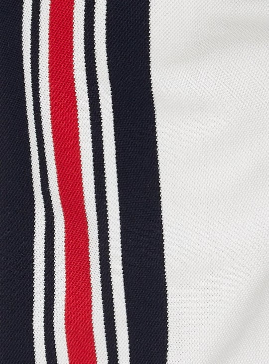 Men Vertical Striped Slim Fit Polo