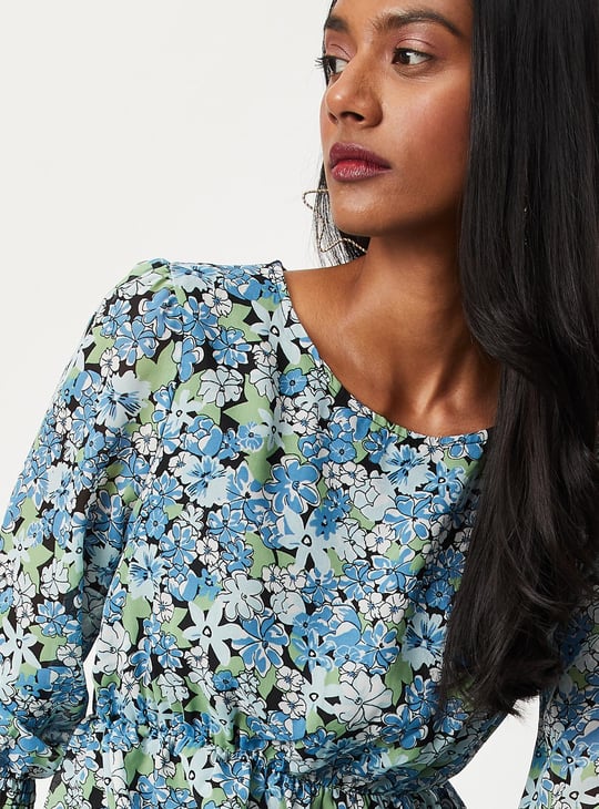 Women Printed Flared Maxi Dress