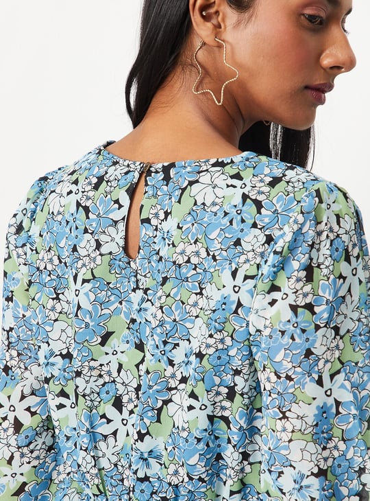 Women Printed Flared Maxi Dress